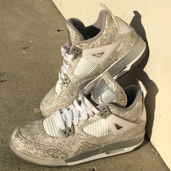 Air Jordan Laser 4 Retro (2015) 7 Youth - Picture 1 of 12